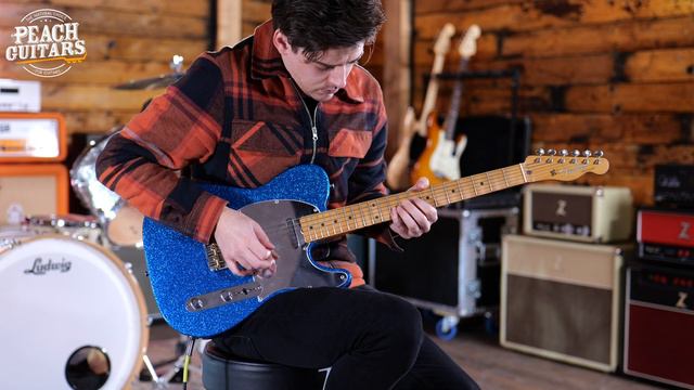 No Talking...Just Tones | Fender J Mascis Telecaster | Maple - Bottle Rocket Blue Flake смотреть онлайн