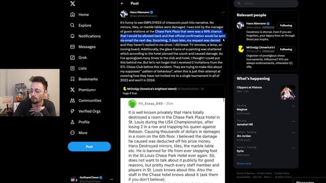 Hans Niemann Banned By Chess Club | Levy Reacts смотреть онлайн