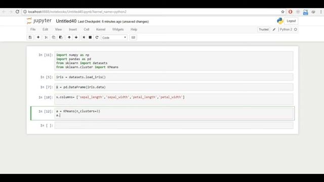 KMEANS clustering Algorithm in Python on IRIS Data. смотреть онлайн