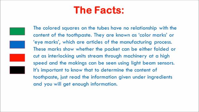 What Do Color Codes on Toothpaste Mean | Myth Busted смотреть онлайн