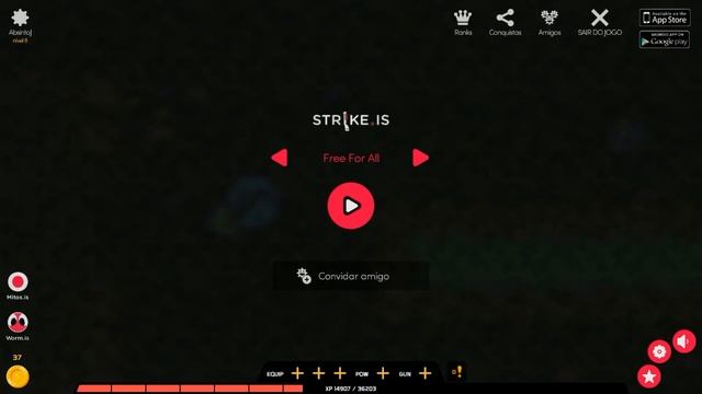 Strike.is: The Game - Free For All / Agario.io com Arma. смотреть онлайн