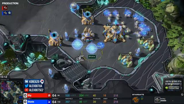 Корейский чемпион против топ 1 СНГ в StarCraft II Stats P vs Bly Z смотреть онлайн