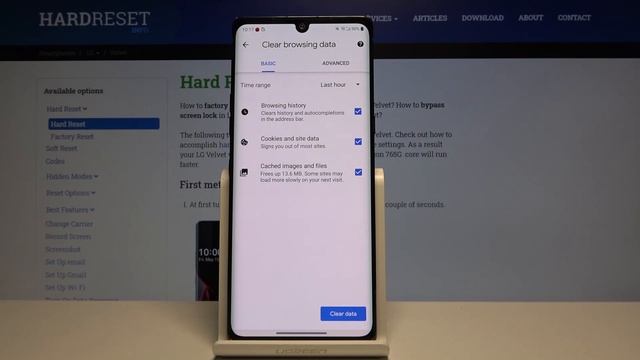 How to Clear Browser Data in LG Velvet – Clear Internet History смотреть онлайн