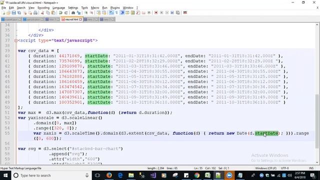 Reading Data from CSV File and Drawing Stacked bar chart using D3.JS | D3.JS Tutorial For Beginners смотреть онлайн
