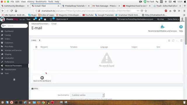 PrestaShop how to configure and use SMTP settings for Emails. смотреть онлайн
