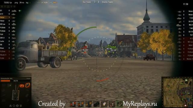 WOT: Siegfried Line - Hetzer - 7 frags - Patrol Duty, Invader, смотреть онлайн