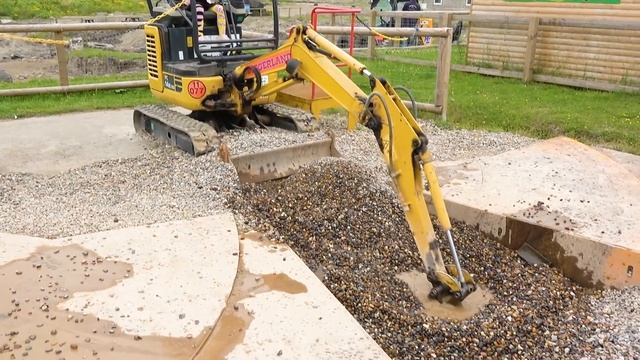 Alex And Gaby Play At Excavator Land
