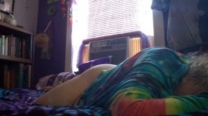 Me snoring with bare butt.