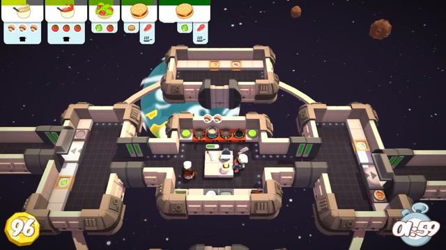 Overcooked Level 6-4 2 Player Co-op 3 Stars смотреть онлайн