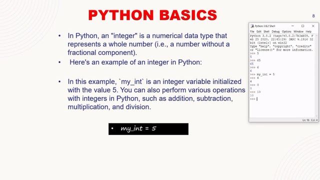 Python Programming Tutorial For Absolute Beginners - 2 (Integers) смотреть онлайн