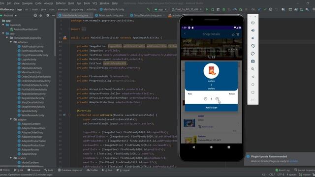 Online Grocery Store App | Android studio (using java & firebase) смотреть онлайн