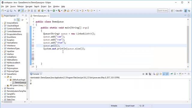 Java for beginners - Chapter 27 : Collections in Java Part 5 - queue in Java | Queue class смотреть онлайн