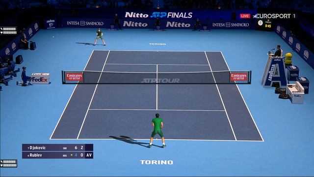 Tennis elbow 2013 DJOKOVIC vs RUBLEV NITTO ATP FINAL RED GROUP смотреть онлайн