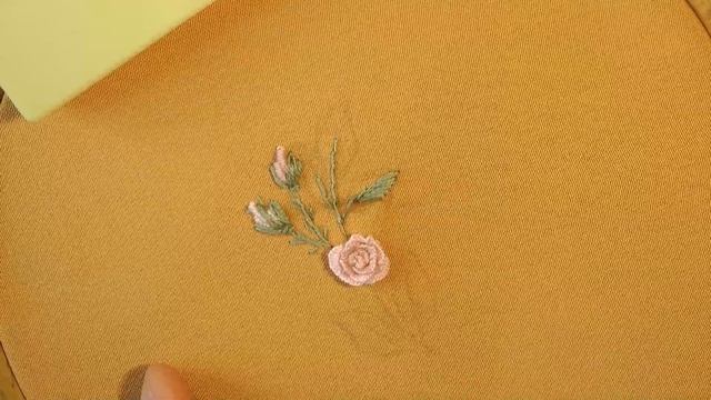 BEST Embroidery Rose & blue butterflies Floral Embroidery смотреть онлайн