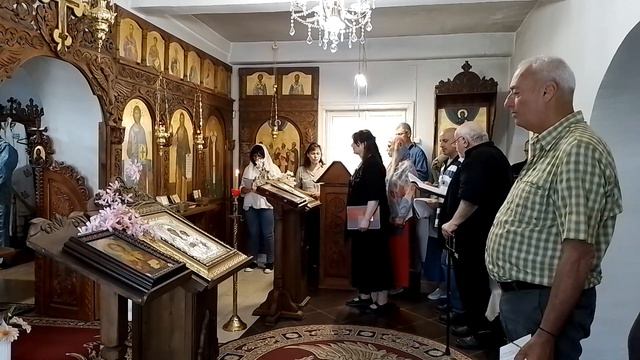 Св. литургия в манастир "Св. Пантелеймон", Патлейна с участници по проект "Пътуващо ателие" смотреть онлайн