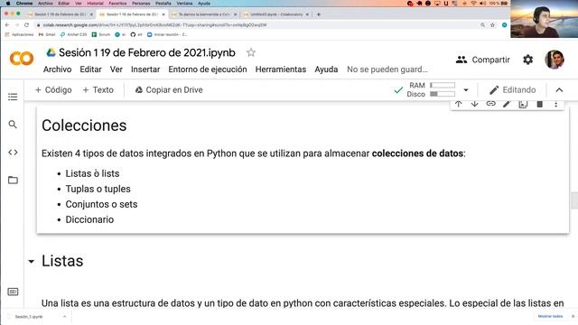 Python: Aprende desde 0 estructuras de datos en Google Colab смотреть онлайн