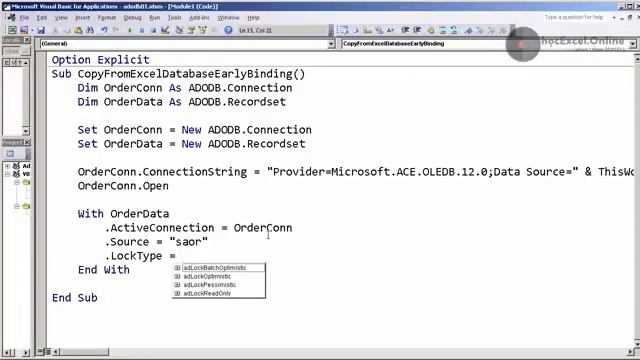 Bài 52 Thiết lập ADODB connection early binding | VBA for Excel Nâng cao | Học lập trình - YouB смотреть онлайн
