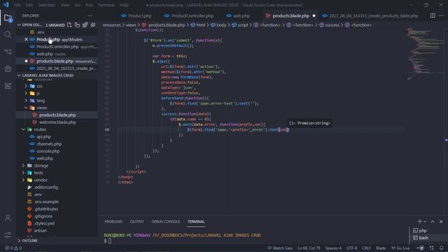 Laravel 8 Ajax CRUD with Image Upload - #1 Upload and Save data смотреть онлайн