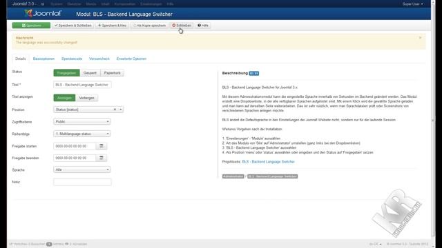 BLS - Backend Language Switcher - Installation Tutorial смотреть онлайн