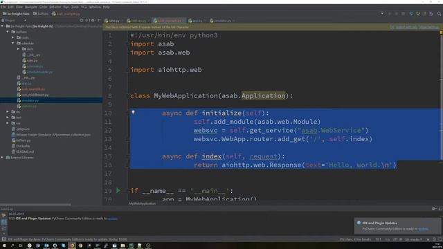 ASAB Tutorial #3 - Web server example смотреть онлайн