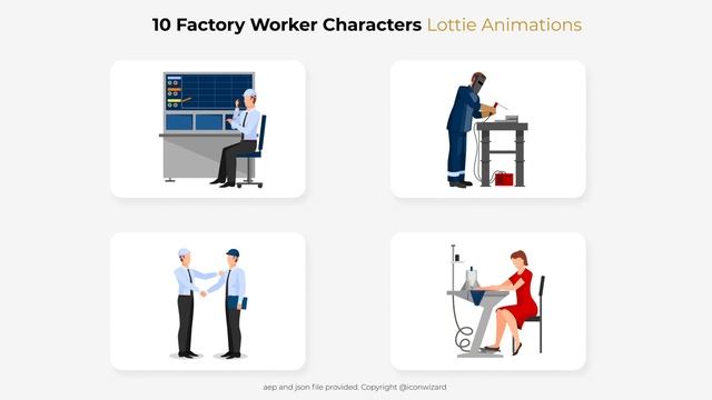 10 Industrial Factory Worker Character Animation LottieFiles & Json For Website & Apps - Studious31 смотреть онлайн