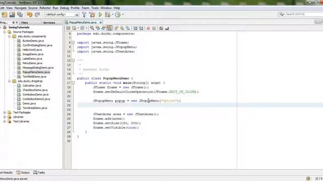 Java Swing 25: Popup Menu смотреть онлайн