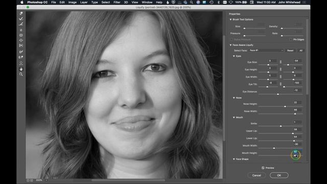 Face & Body Shaping with Liquify Tool смотреть онлайн