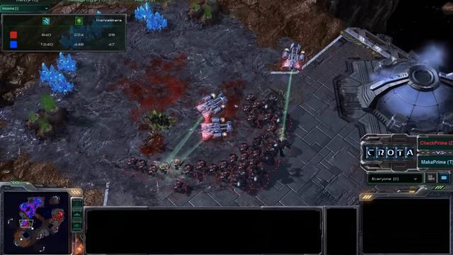 StarCraft 2 - 162 CheckPrime vs MakaPrime ZvT on Scrap Station Part 2 смотреть онлайн
