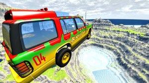 Cars & Buses vs Leap Of Death Jumps #16 BeamNG Drive