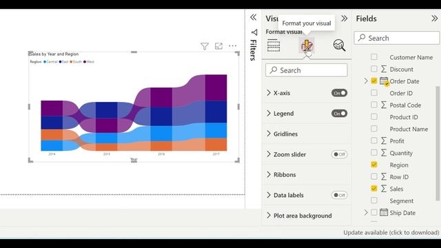 How to create Ribbon chart in Power BI | Power BI Ribbon chart example | Power BI tutorial #powerbi смотреть онлайн