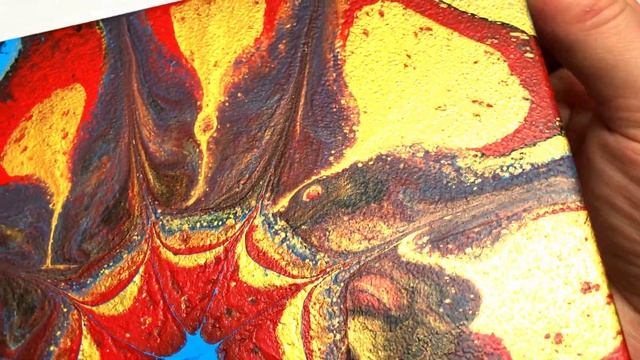 Acrylic Pouring with a inverted 3d printed Flower + glass-like epoxy resin coating | JFA смотреть онлайн