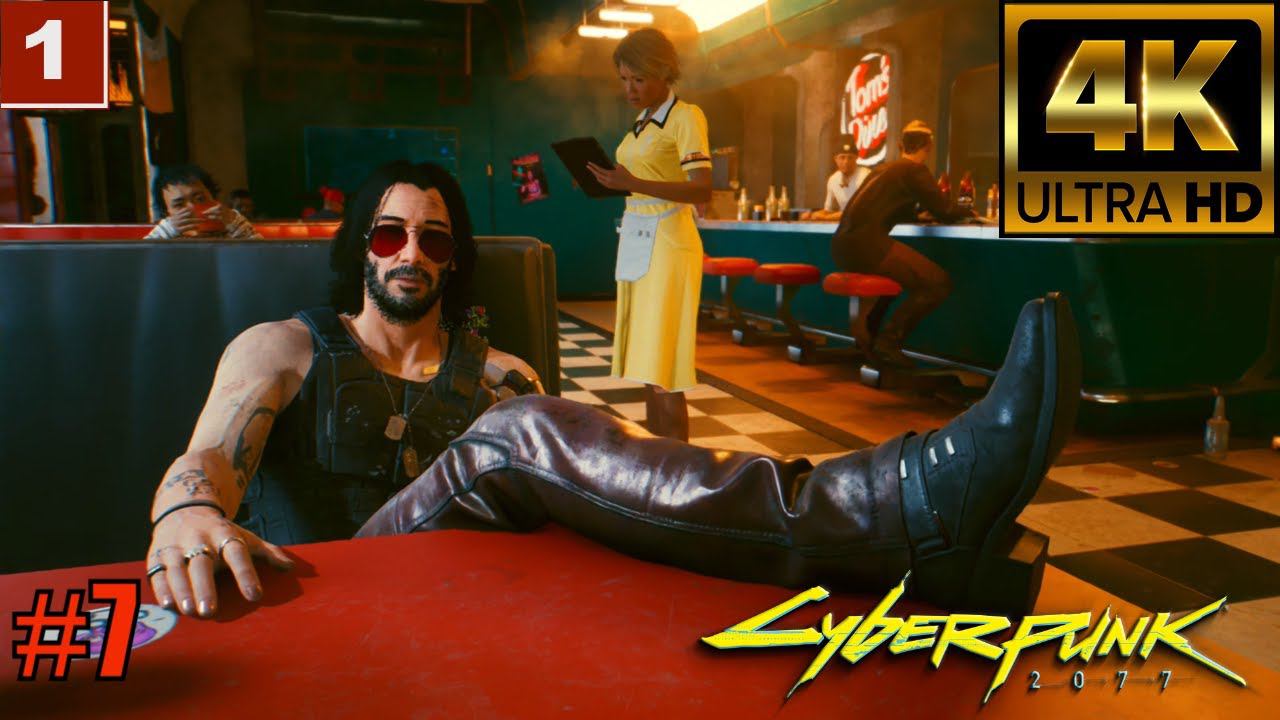 4K Cyberpunk 2077 gameplay Прохождение Часть 7 смотреть онлайн