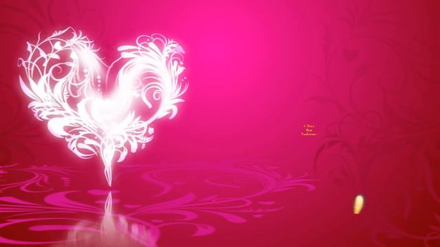 С днём святого Валентина! - Валентинка - Розовое сердце - HD смотреть онлайн