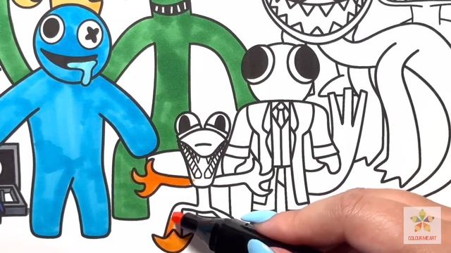 Rainbow Friends Chapter 2 New Colouring Pages | Roblox | Colouring All Rainbow Friends смотреть онлайн