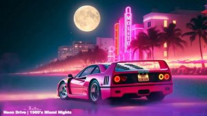 Chill 80's Miami Nights - Relaxing Lofi Synthwave Mix