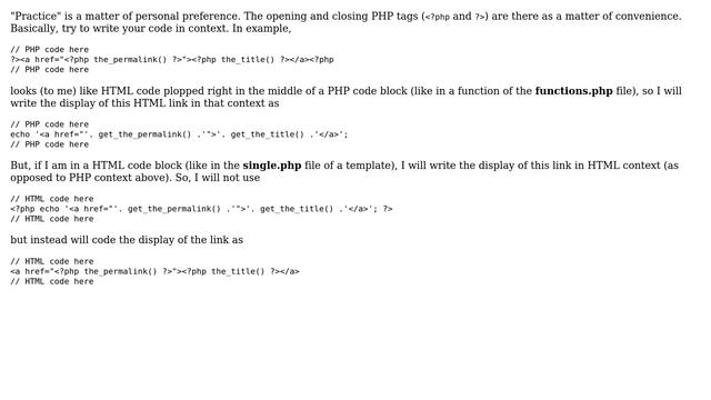 Wordpress: Is it bad to add html to a widget by closing and reopening the php tags? (2 Solutions!!) смотреть онлайн