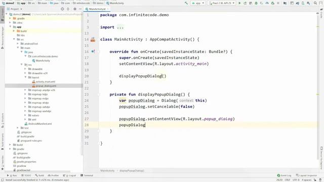 Custom Popup Dialog | Android Studio (Tutorial) смотреть онлайн