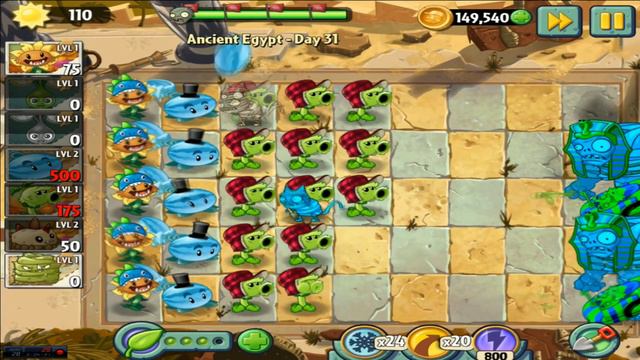 plants vs zombies 2 новые уровни ancient egypt Days 31 смотреть онлайн