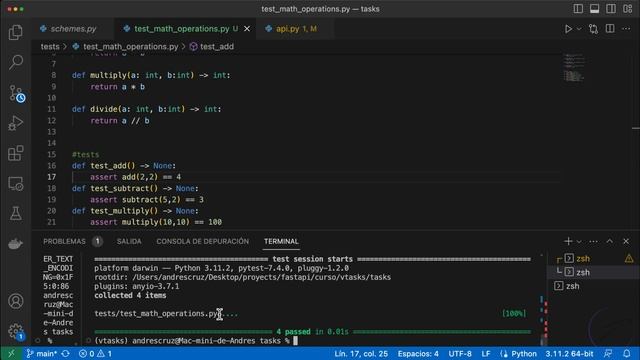 ⚡Experimentos con las pruebas unitarias en FastAPI con Pytest | 3 смотреть онлайн