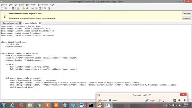 2parte de scrapy python смотреть онлайн
