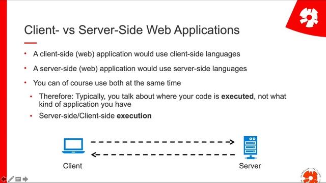 Web Programming I: L7/8: JavaScript part 2: Client and Server Side смотреть онлайн