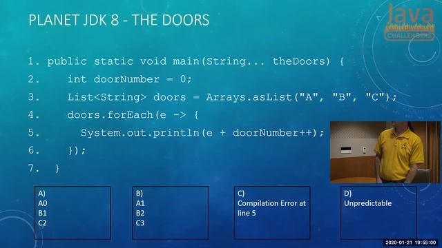 2020-01-21 Paul Webber: "Duke’s Star Trek with Java 12 Code Challenges" смотреть онлайн