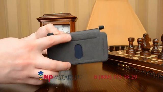 Чехол книжка из качественной импортной натуральной кожи для iPhone 6 4 7 черный смотреть онлайн