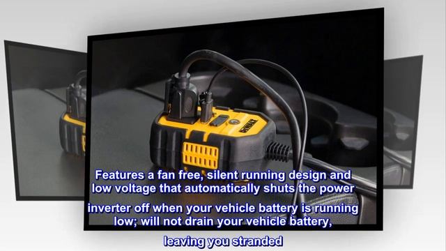 DEWALT DXAEPI140 Power Inverter 140W Car Converter: 12V DC To 120V AC Power Outlet With Dual 3.1AUS