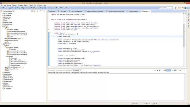 Java Networking - 3 - Chat Server & Client смотреть онлайн