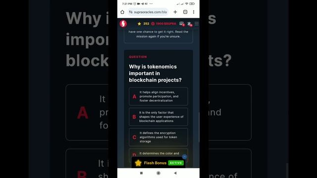 Why is tokenomics important in blockchain projects? Supra Oracle Quiz Answer смотреть онлайн