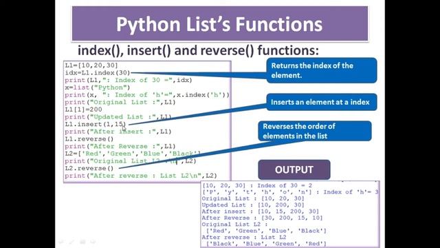 PYTHON LIST FUNCTIONS | PART-3 | HOW TO USE LIST METHODS IN PYTHON | INFORMATICS PRACTICES смотреть онлайн