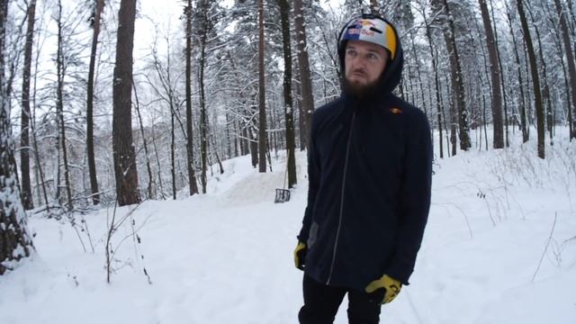 Пробуем трюки в сугроб / Особенности зимнего катания на велосипеде смотреть онлайн