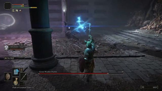 Elden Ring Defeat Grave Warden Duelist with Spirit Jellyfish Level 1 смотреть онлайн