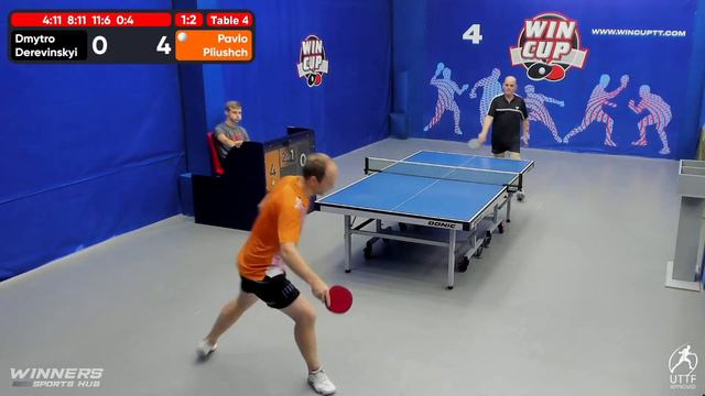 09:30 Деревинский Дмитрий  2-3 Плющ Павел  стол 4  ЮГ-1  22.07.22